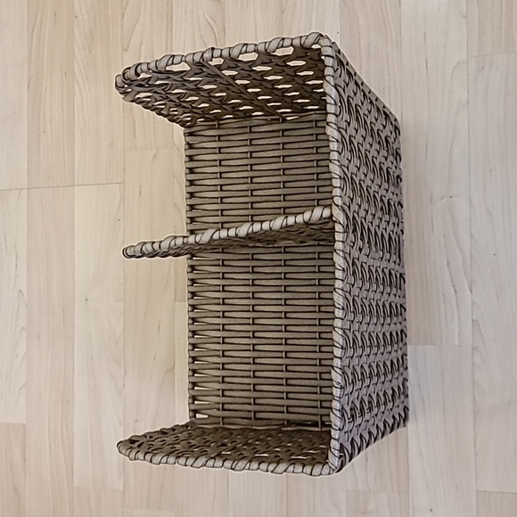  Wicker Desk Organizer, Verticle Office Organizer, Woven Organizer 12" ×8"×10" - Picture 5 of 7